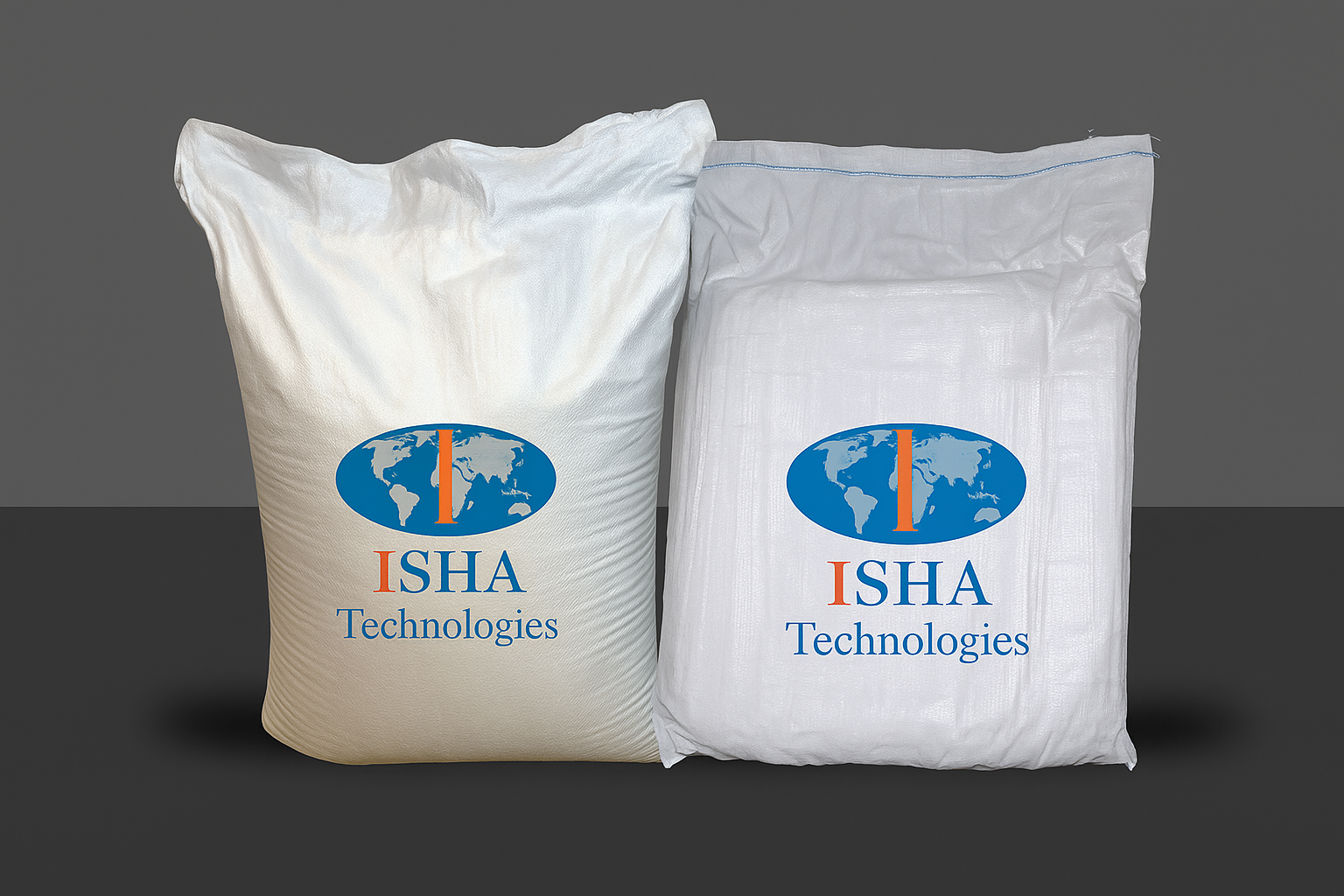 ISHA Technologies branded PP woven bags